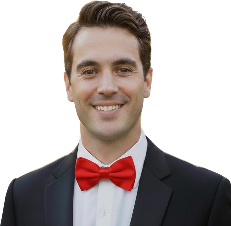 DIBI Adjustable Classic Pretied Bow Tie for Men, Women, and Boys - Men's Bowtie for Wedding, Costume Party and Formal Events - Image 2